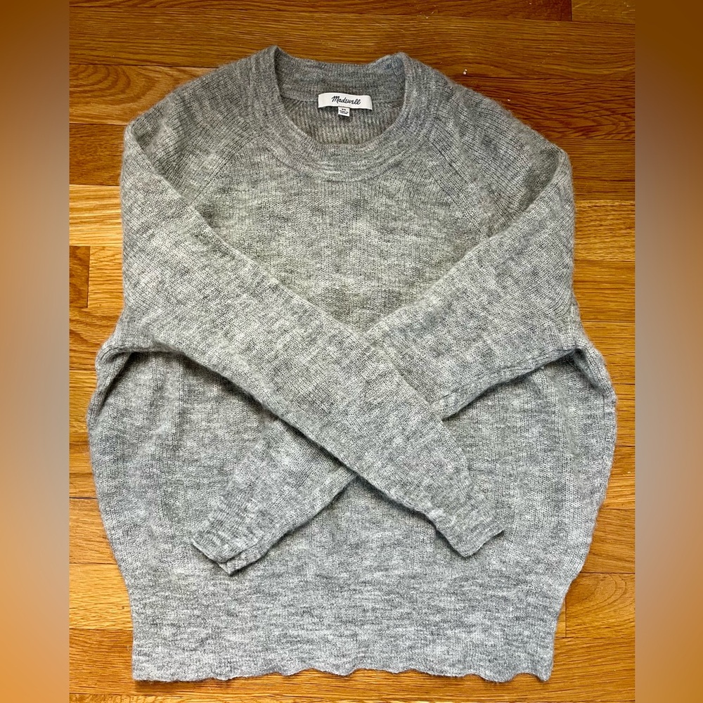 Madewell Women’s Gray Pullover Alpaca Blend Sweater